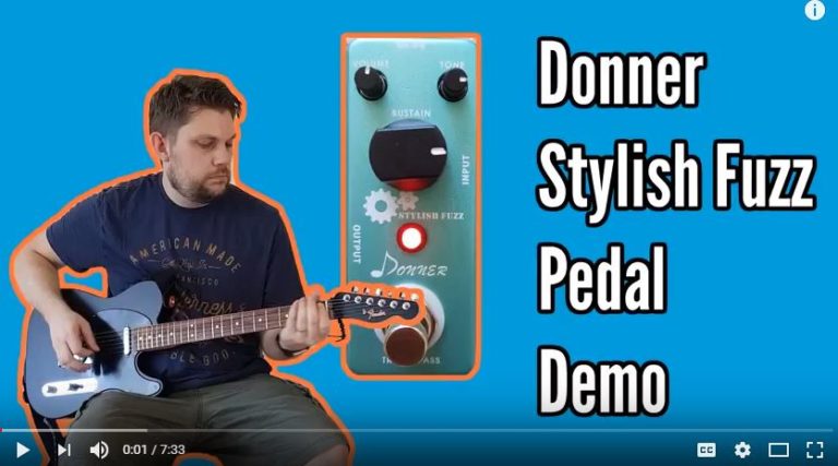 Donner Stylish Fuzz Effects Pedal Demo & Review