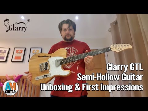 Glarry GTL Semi Hollow Guitar in Burlywood 1