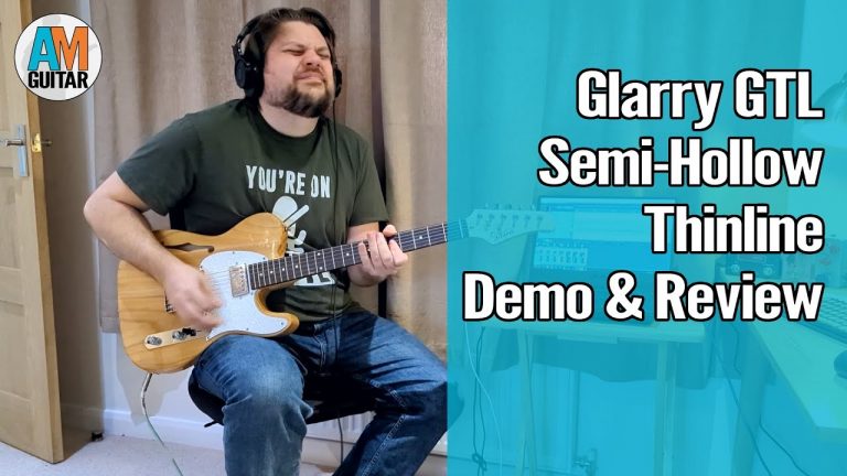 Glarry GTL Semi Hollow Guitar Demo and Review